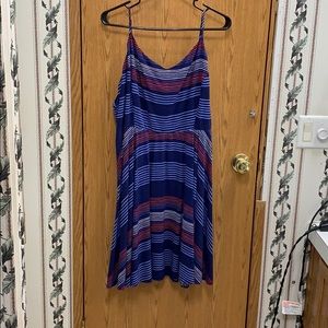 Sleeveless striped sundress  XXL
